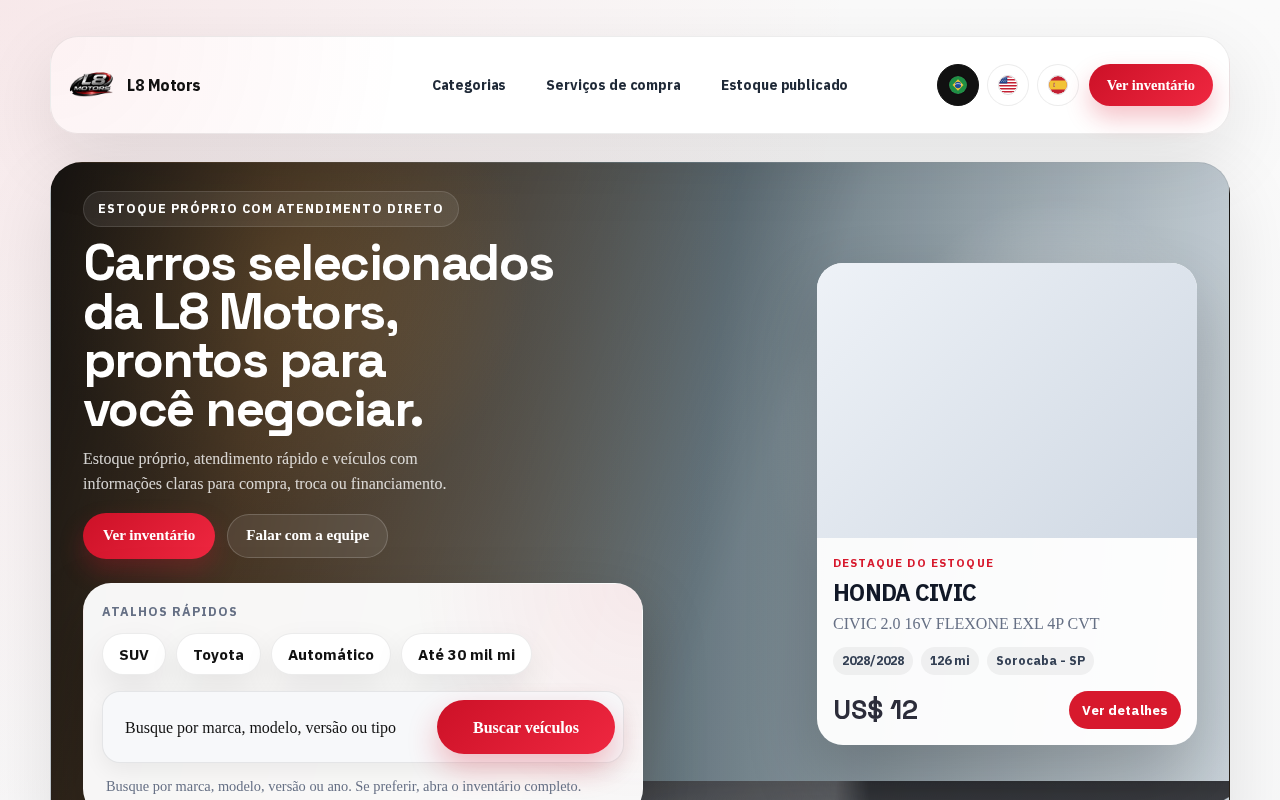screenshot — l8motors
